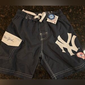 New York Yankees Kids Swim Shorts - Navy Blue